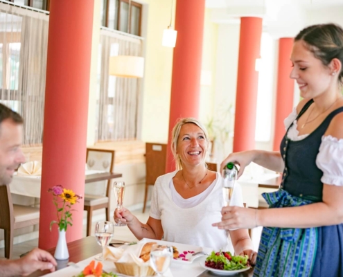 Abendessen mit Begleitperson beim Kuraufenthalt