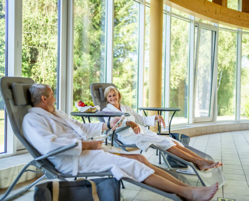 Hallenbadbesuch während des Kuraufenthalts im Moorbad Bad Grosspertholz im Waldviertel